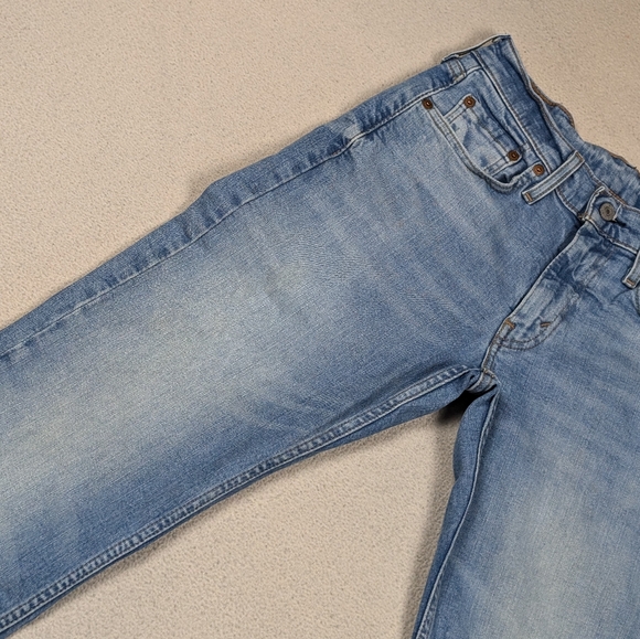 Levi's 514 Men's 29x30 Blue Jeans Stretchy Straight Leg Faded Medium Wash - Picture 4 of 16